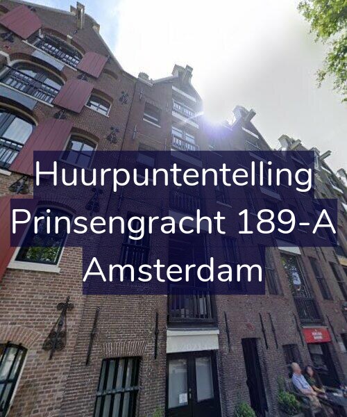 Foto gevel Huurpuntentelling voor Prinsengracht 189-A, Amsterdam