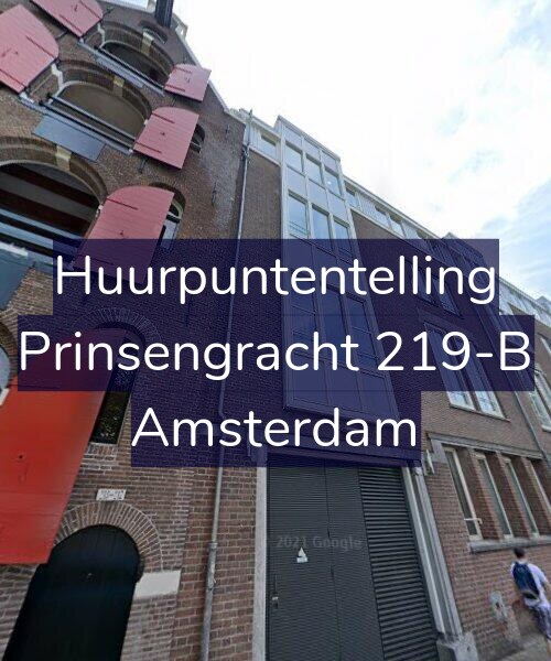 Foto gevel Huurpuntentelling voor Prinsengracht 219-B, Amsterdam