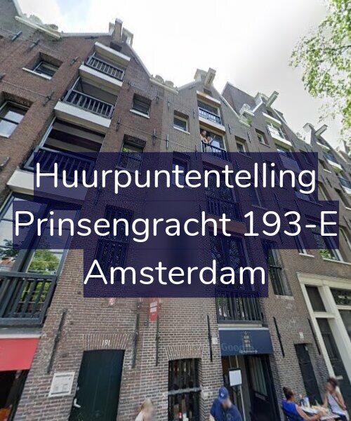 Foto gevel Huurpuntentelling voor Prinsengracht 193-E, Amsterdam