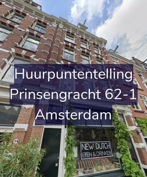 Foto gevel Huurpuntentelling voor Prinsengracht 62-1, Amsterdam