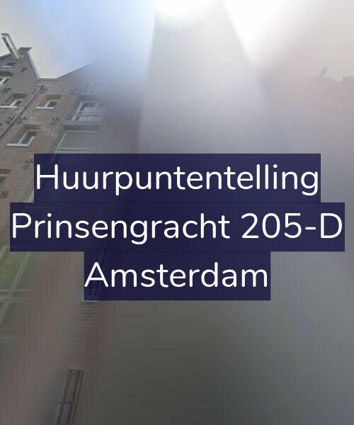 Foto gevel Huurpuntentelling voor Prinsengracht 205-D, Amsterdam