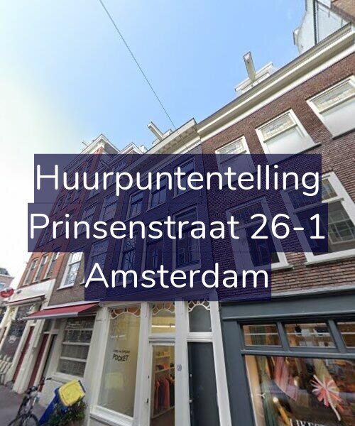 Foto gevel Huurpuntentelling voor Prinsenstraat 26-1, Amsterdam
