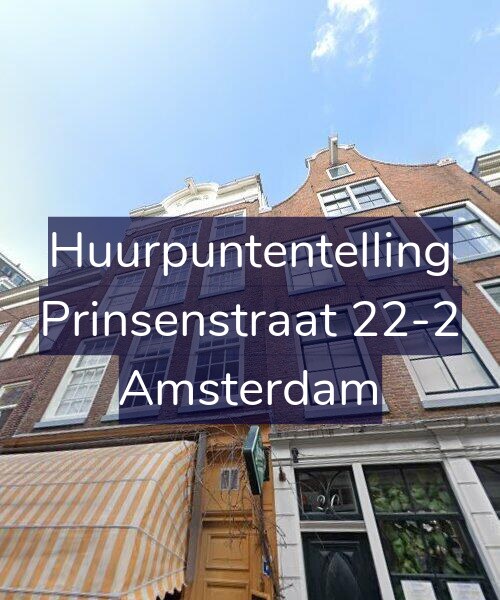 Foto gevel Huurpuntentelling voor Prinsenstraat 22-2, Amsterdam
