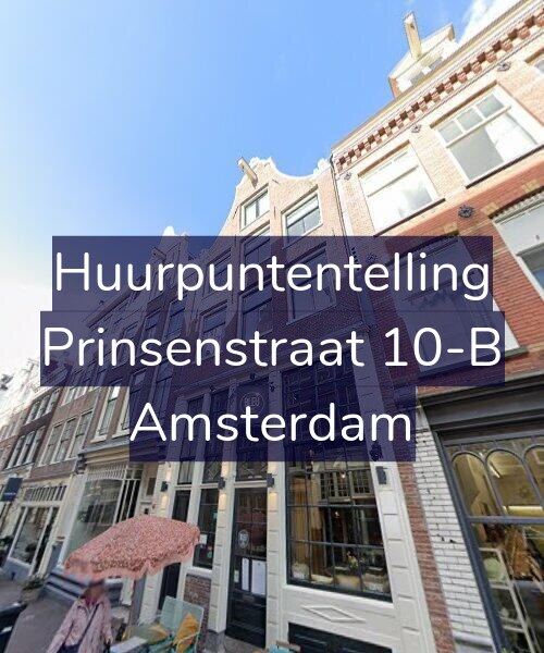 Foto gevel Huurpuntentelling voor Prinsenstraat 10-B, Amsterdam
