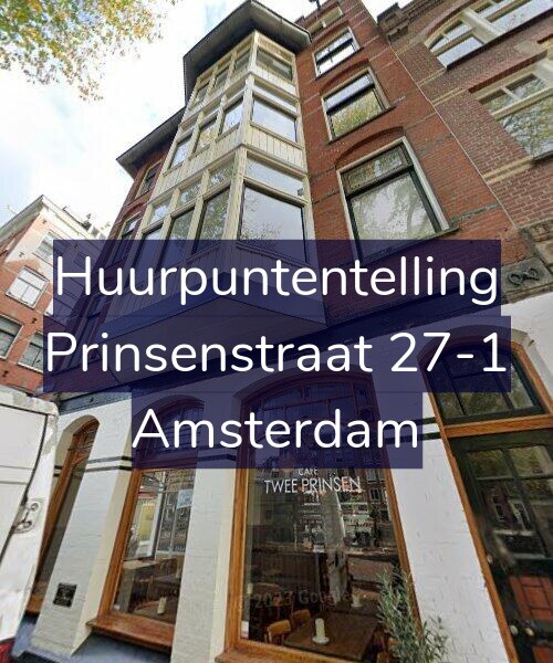 Foto gevel Huurpuntentelling voor Prinsenstraat 27-1, Amsterdam