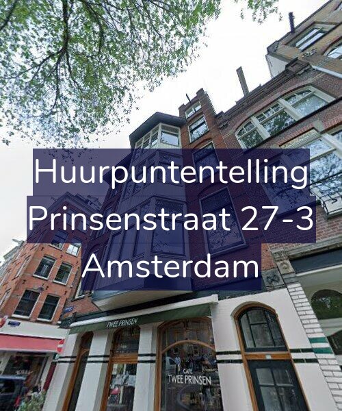 Foto gevel Huurpuntentelling voor Prinsenstraat 27-3, Amsterdam