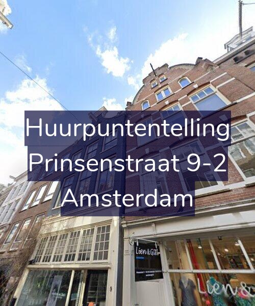 Foto gevel Huurpuntentelling voor Prinsenstraat 9-2, Amsterdam