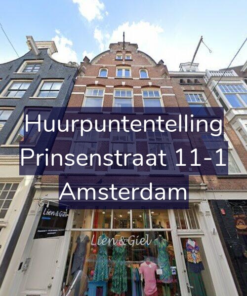 Foto gevel Huurpuntentelling voor Prinsenstraat 11-1, Amsterdam