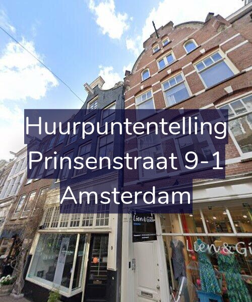 Foto gevel Huurpuntentelling voor Prinsenstraat 9-1, Amsterdam