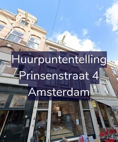 Foto gevel Huurpuntentelling voor Prinsenstraat 4, Amsterdam