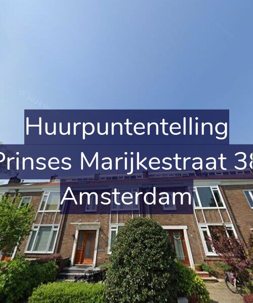Foto gevel Huurpuntentelling voor Prinses Marijkestraat 38, Amsterdam