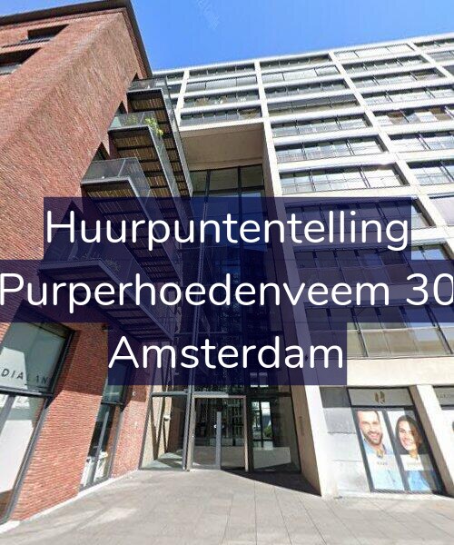 Foto gevel Huurpuntentelling voor Purperhoedenveem 30, Amsterdam