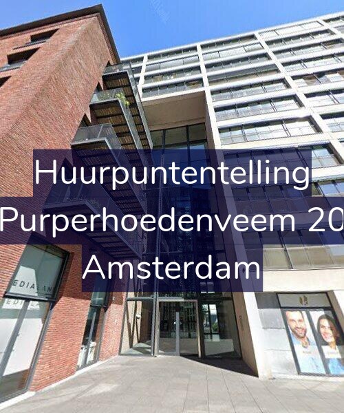 Foto gevel Huurpuntentelling voor Purperhoedenveem 20, Amsterdam