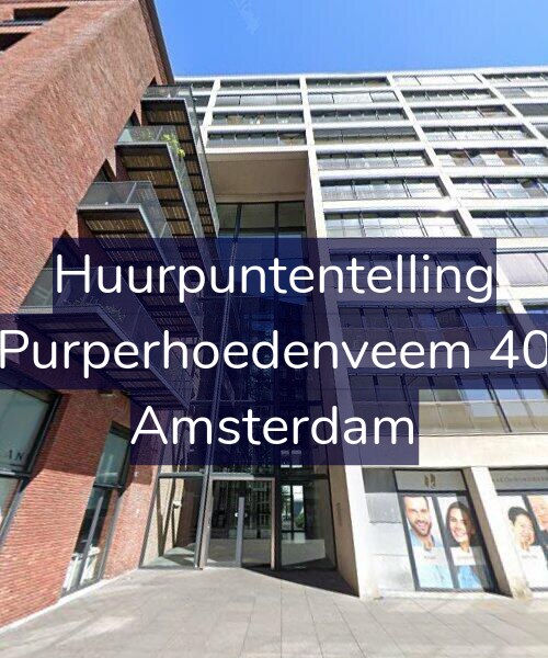Foto gevel Huurpuntentelling voor Purperhoedenveem 40, Amsterdam