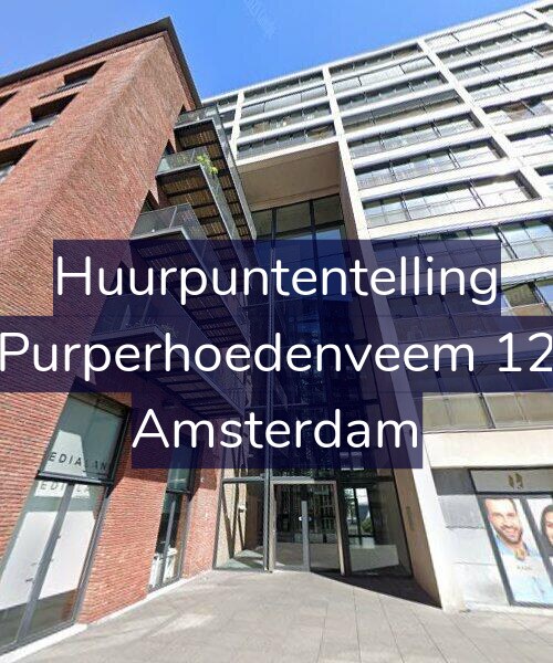Foto gevel Huurpuntentelling voor Purperhoedenveem 12, Amsterdam