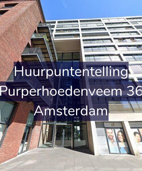 Foto gevel Huurpuntentelling voor Purperhoedenveem 36, Amsterdam