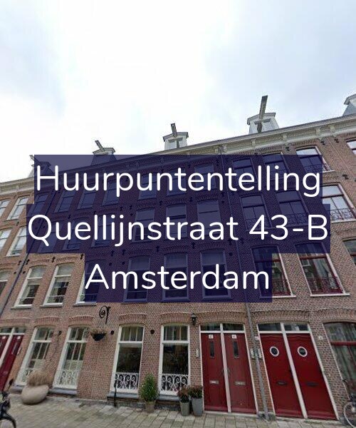 Foto gevel Huurpuntentelling voor Quellijnstraat 43-B, Amsterdam