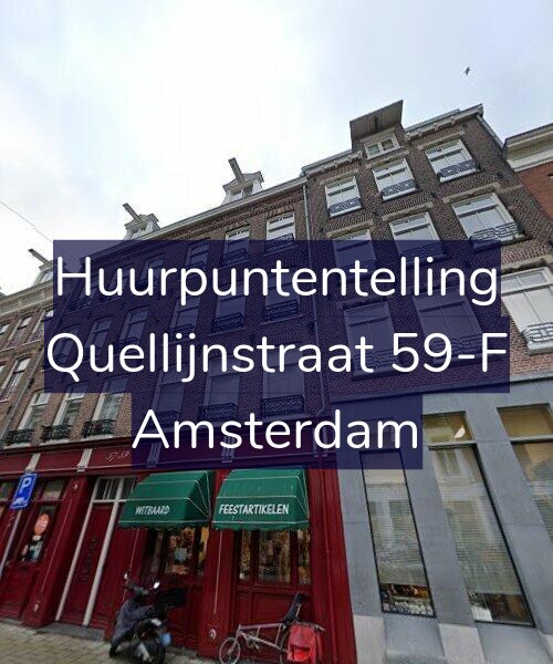 Foto gevel Huurpuntentelling voor Quellijnstraat 59-F, Amsterdam