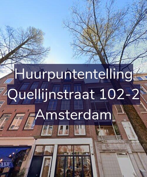 Foto gevel Huurpuntentelling voor Quellijnstraat 102-2, Amsterdam