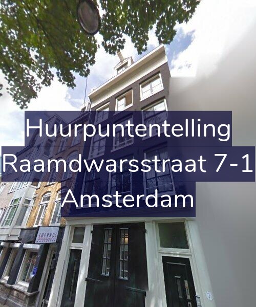 Foto gevel Huurpuntentelling voor Raamdwarsstraat 7-1, Amsterdam