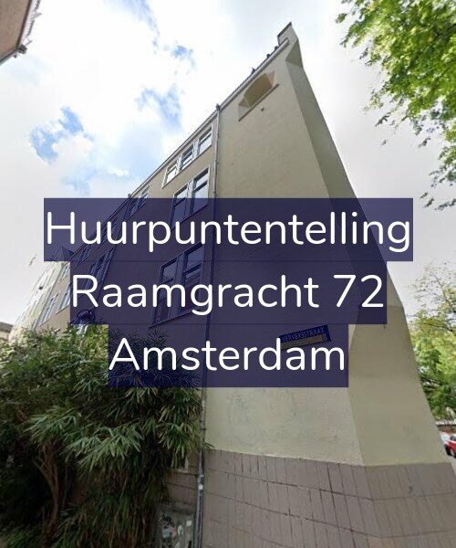 Foto gevel Huurpuntentelling voor Raamgracht 72, Amsterdam
