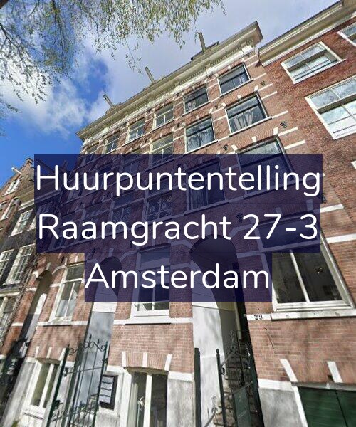 Foto gevel Huurpuntentelling voor Raamgracht 27-3, Amsterdam
