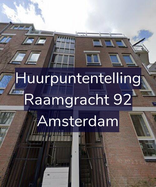 Foto gevel Huurpuntentelling voor Raamgracht 92, Amsterdam