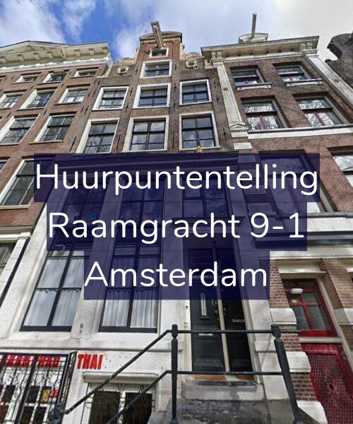 Foto gevel Huurpuntentelling voor Raamgracht 9-1, Amsterdam