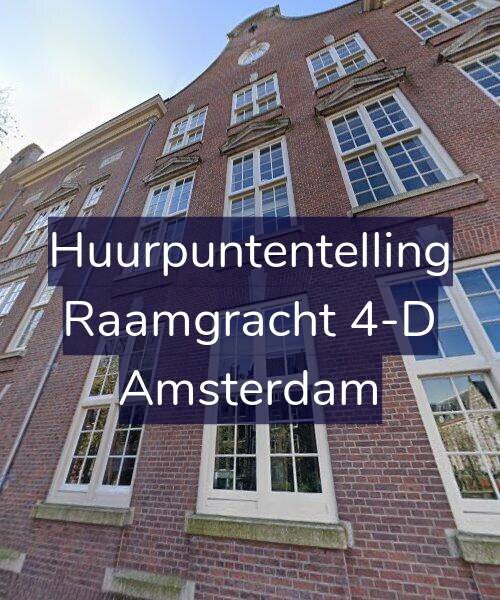 Foto gevel Huurpuntentelling voor Raamgracht 4-D, Amsterdam