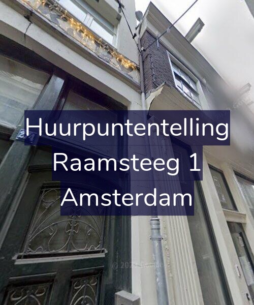 Foto gevel Huurpuntentelling voor Raamsteeg 1, Amsterdam