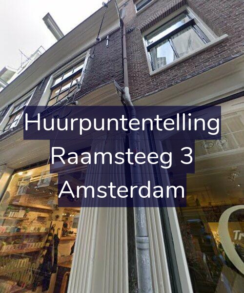 Foto gevel Huurpuntentelling voor Raamsteeg 3, Amsterdam