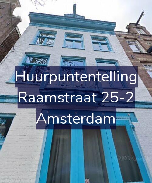 Foto gevel Huurpuntentelling voor Raamstraat 25-2, Amsterdam