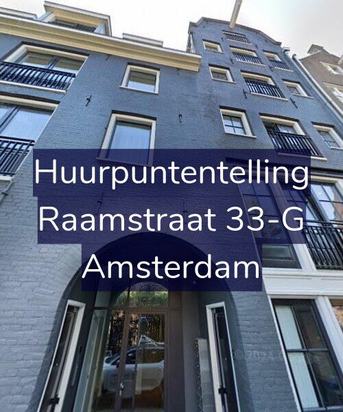 Foto gevel Huurpuntentelling voor Raamstraat 33-G, Amsterdam