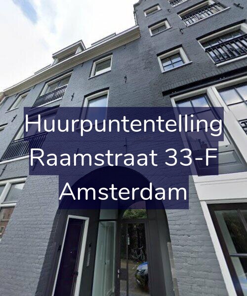 Foto gevel Huurpuntentelling voor Raamstraat 33-F, Amsterdam