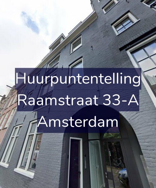 Foto gevel Huurpuntentelling voor Raamstraat 33-A, Amsterdam