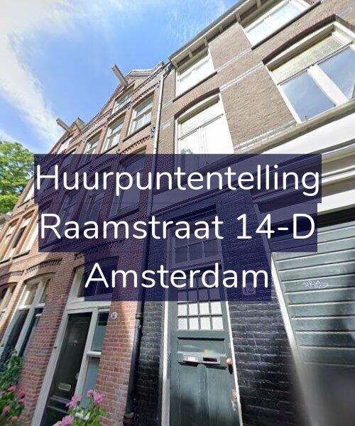 Foto gevel Huurpuntentelling voor Raamstraat 14-D, Amsterdam