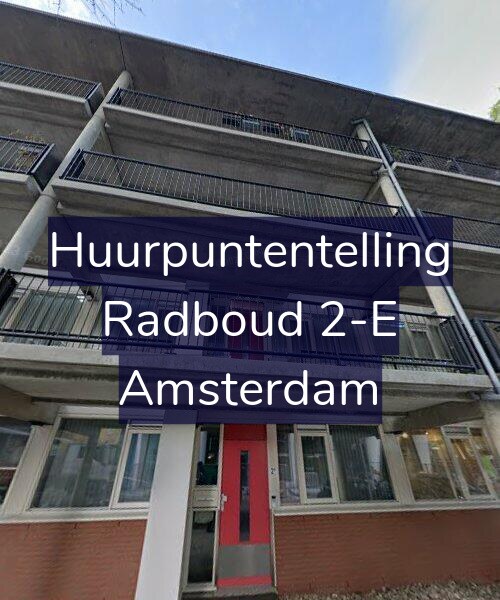 Foto gevel Huurpuntentelling voor Radboud 2-E, Amsterdam