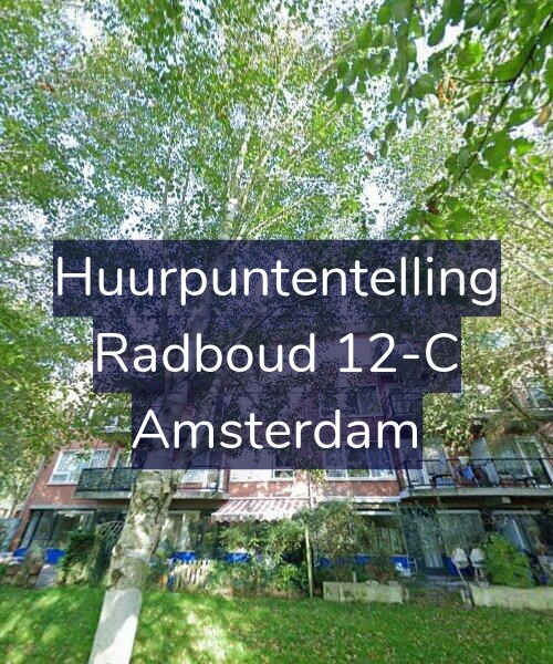 Foto gevel Huurpuntentelling voor Radboud 12-C, Amsterdam