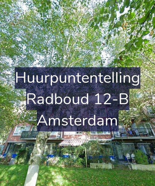Foto gevel Huurpuntentelling voor Radboud 12-B, Amsterdam