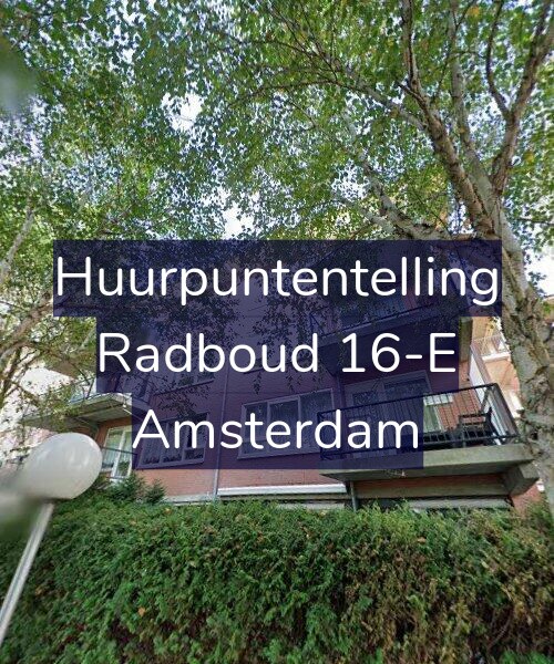 Foto gevel Huurpuntentelling voor Radboud 16-E, Amsterdam