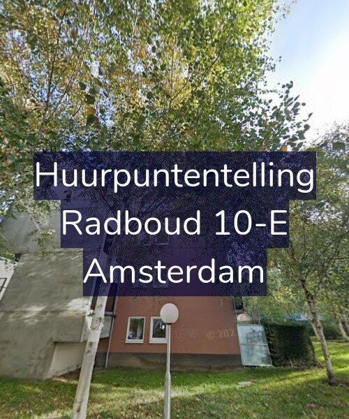 Foto gevel Huurpuntentelling voor Radboud 10-E, Amsterdam