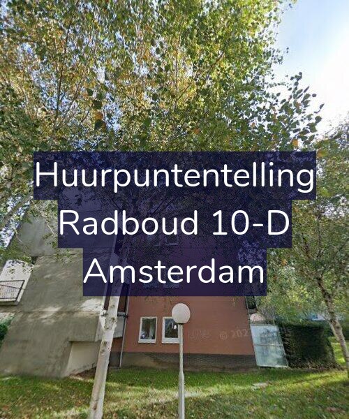 Foto gevel Huurpuntentelling voor Radboud 10-D, Amsterdam