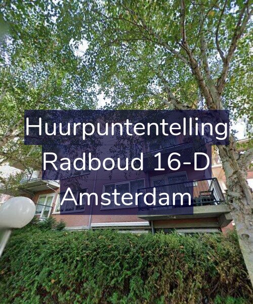 Foto gevel Huurpuntentelling voor Radboud 16-D, Amsterdam