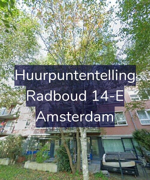 Foto gevel Huurpuntentelling voor Radboud 14-E, Amsterdam
