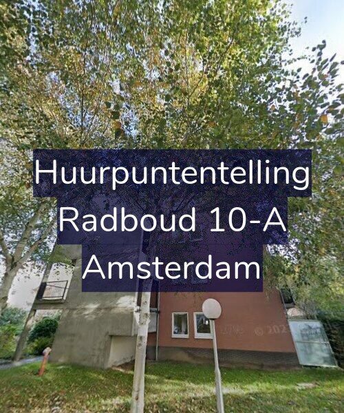 Foto gevel Huurpuntentelling voor Radboud 10-A, Amsterdam