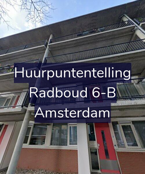 Foto gevel Huurpuntentelling voor Radboud 6-B, Amsterdam
