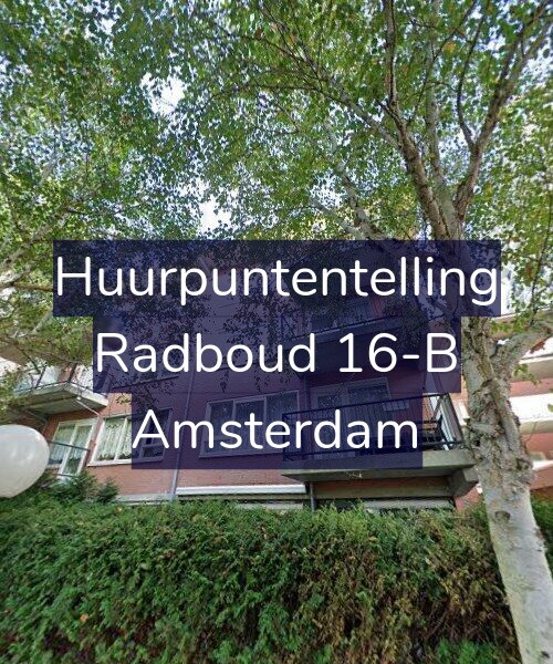 Foto gevel Huurpuntentelling voor Radboud 16-B, Amsterdam