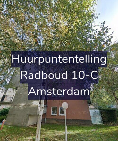 Foto gevel Huurpuntentelling voor Radboud 10-C, Amsterdam