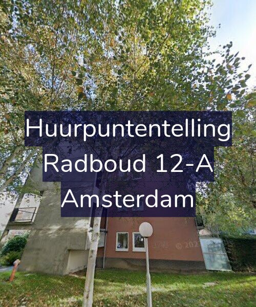Foto gevel Huurpuntentelling voor Radboud 12-A, Amsterdam