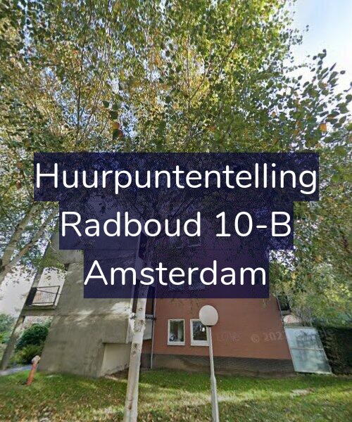 Foto gevel Huurpuntentelling voor Radboud 10-B, Amsterdam